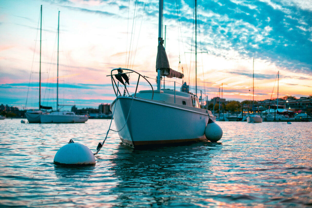 Moored Sailing Yacht