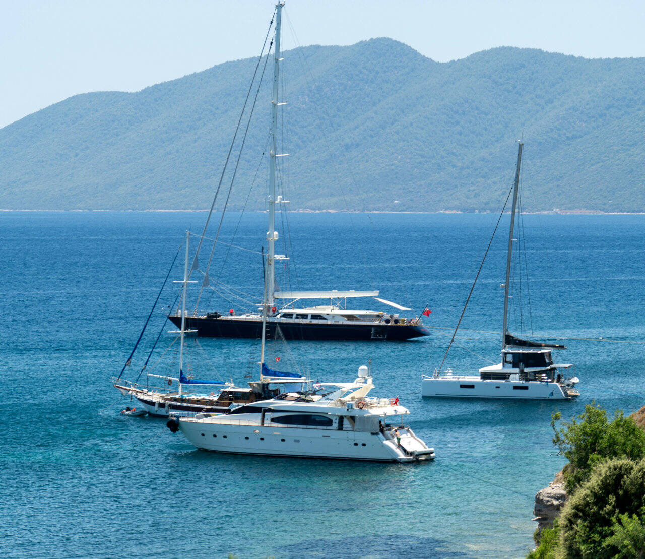 Luxury sailing yacht