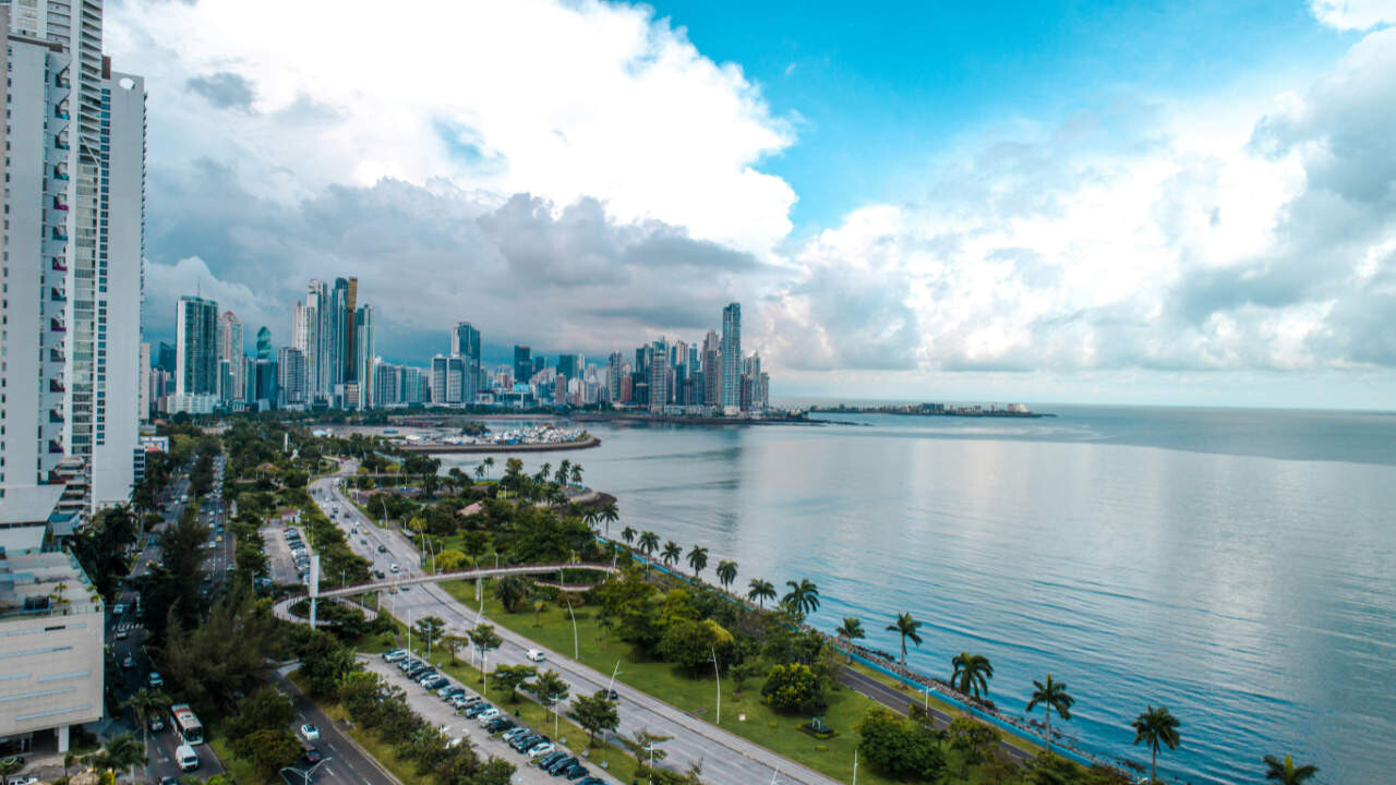 The coastal strip in Panama City.