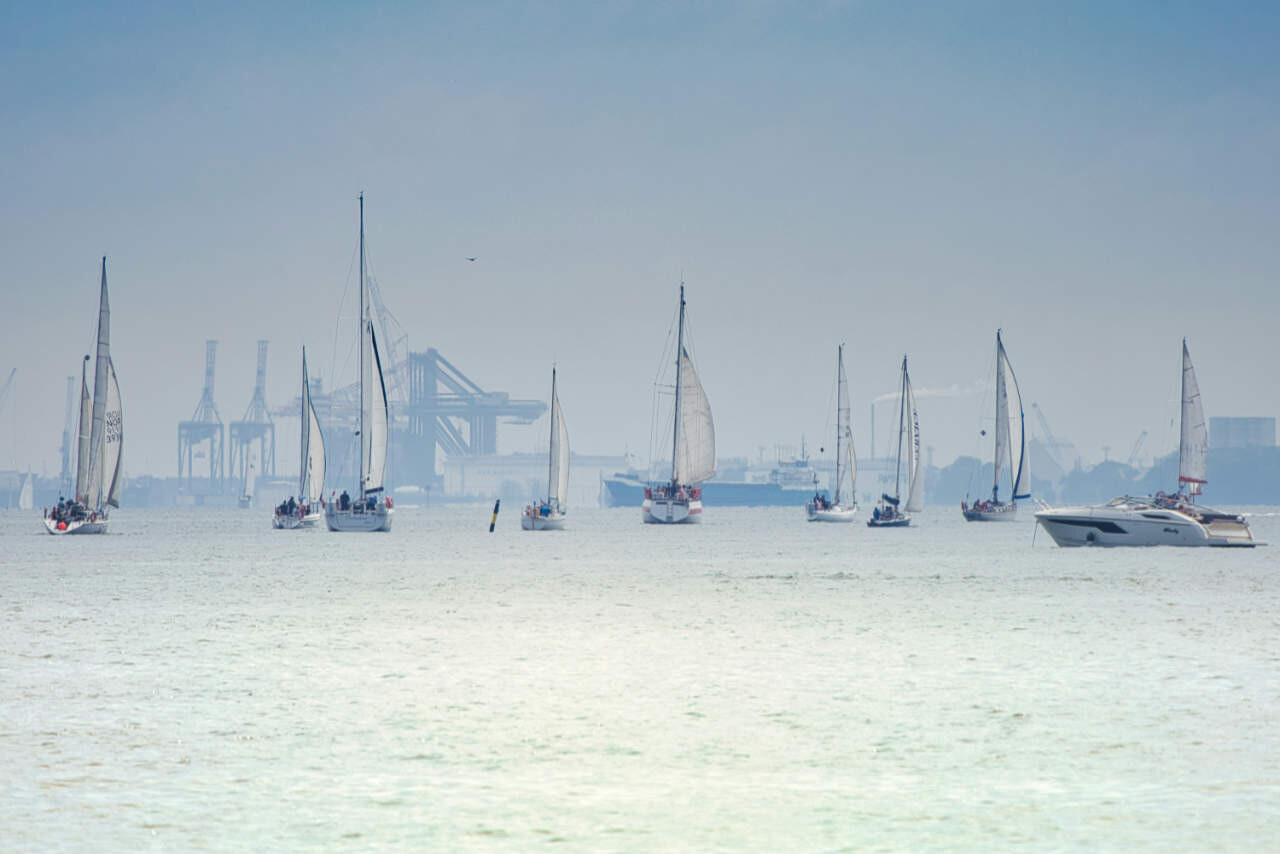 Sailing in Gdynia, Poland