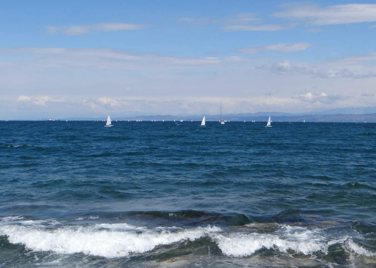 Sail boats in Izola, Slovenia