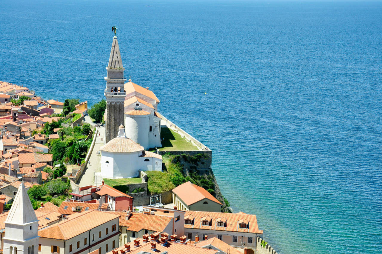 Old town Izola in  Slovenia