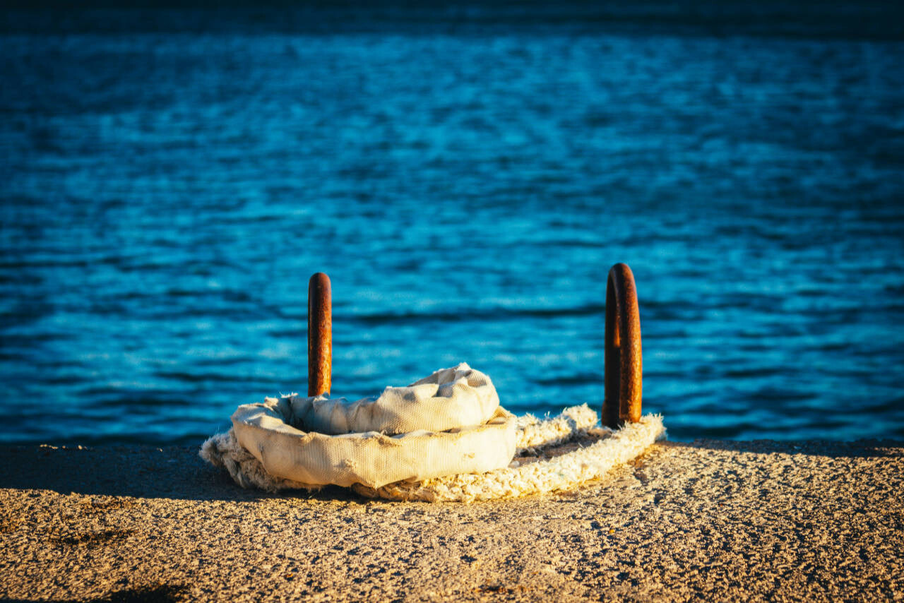 Beach detail in Portorož, Slovenia