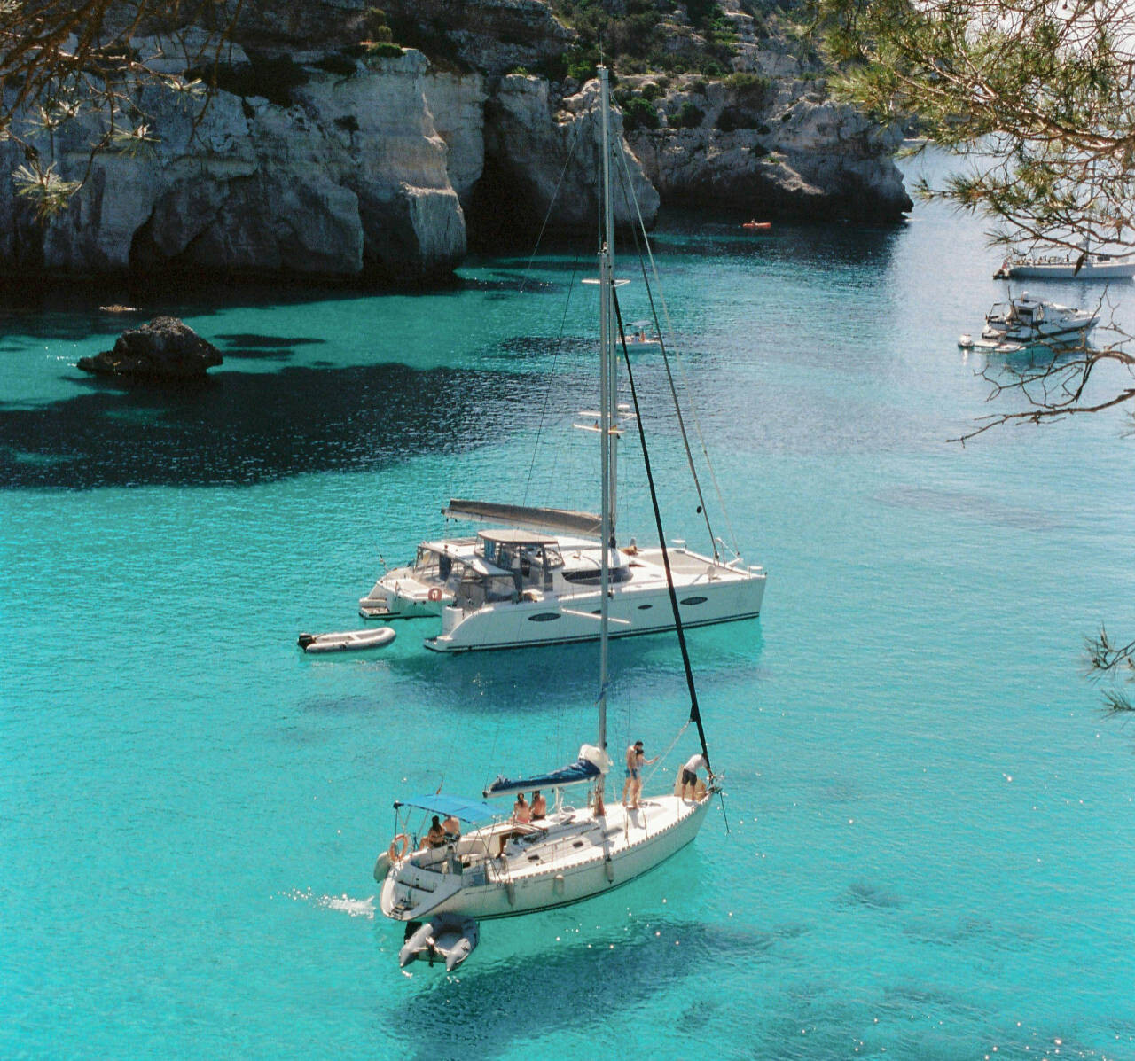 Sailing in Menorca, Spain