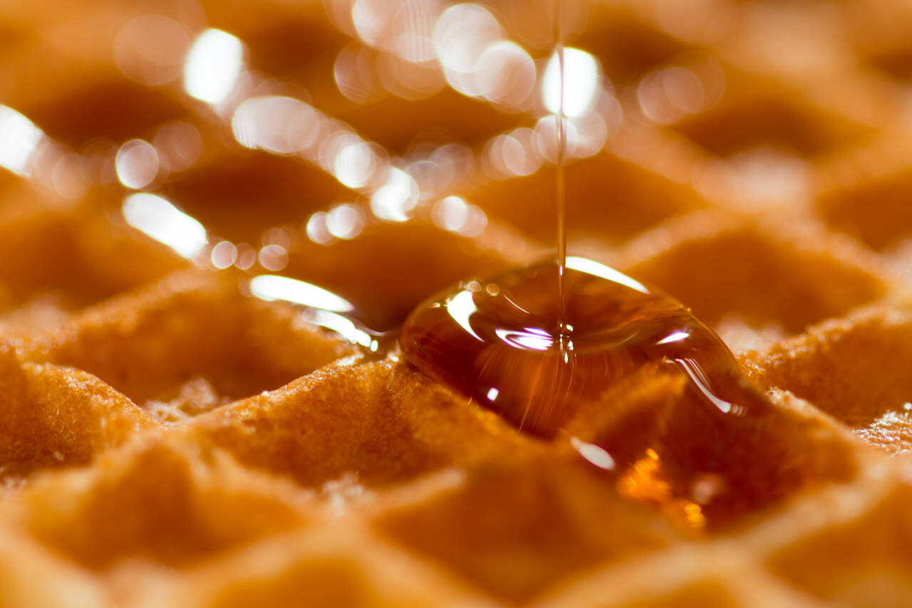 Maple Syrup on waffles