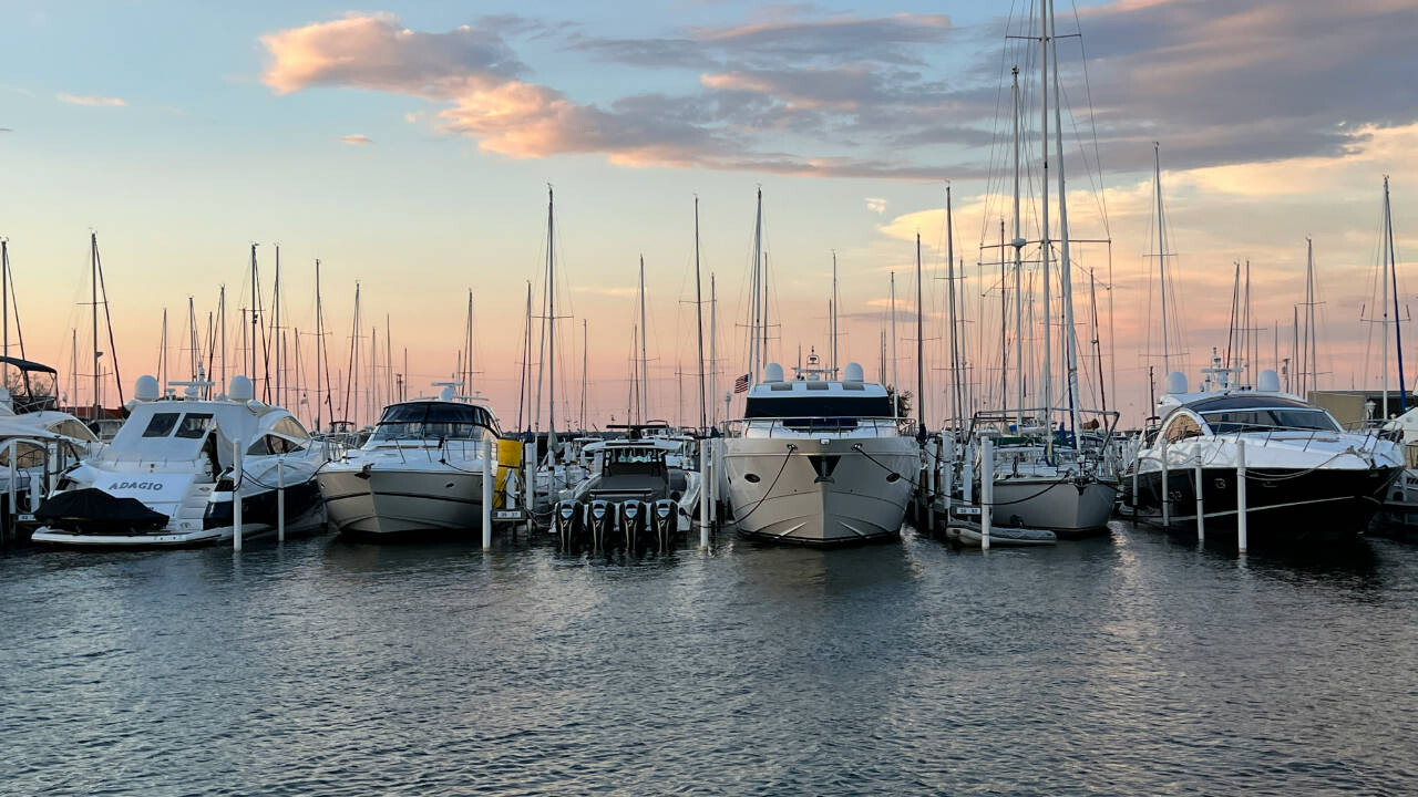 Marina in Burlington in Vermont, USSA