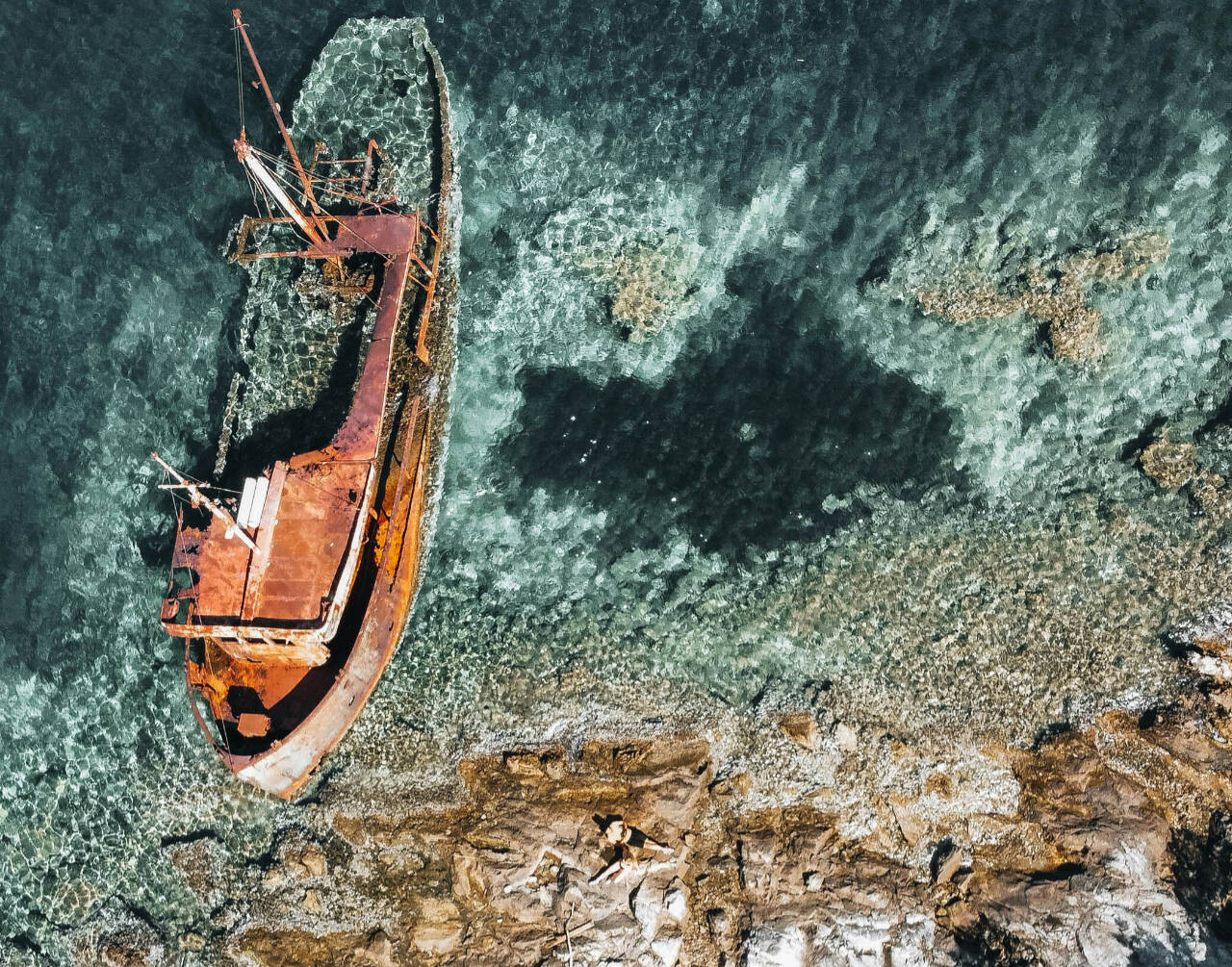 Ship Wreck in Forte Rose, Montenegro