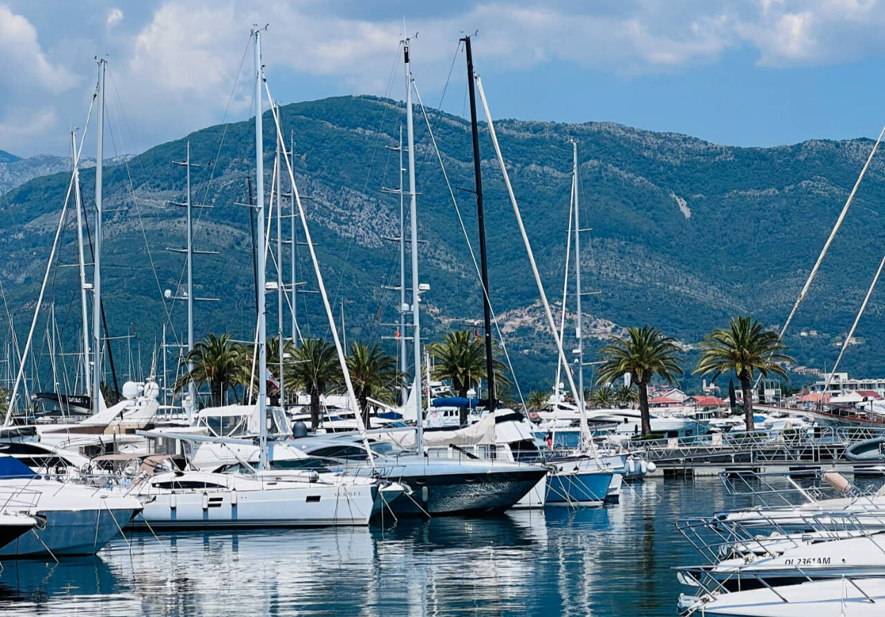 Marina in Tivat, Montenegro