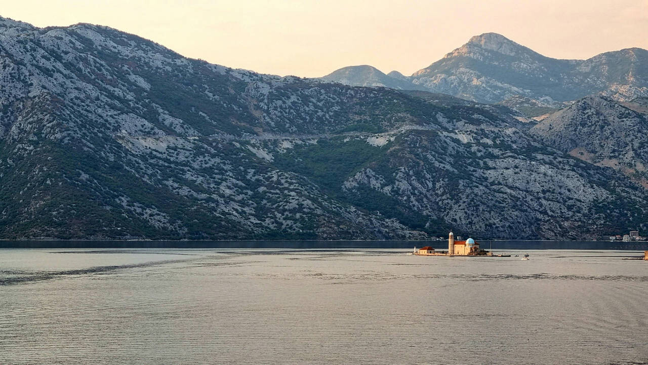 Island in front of Kotor, Montenegro