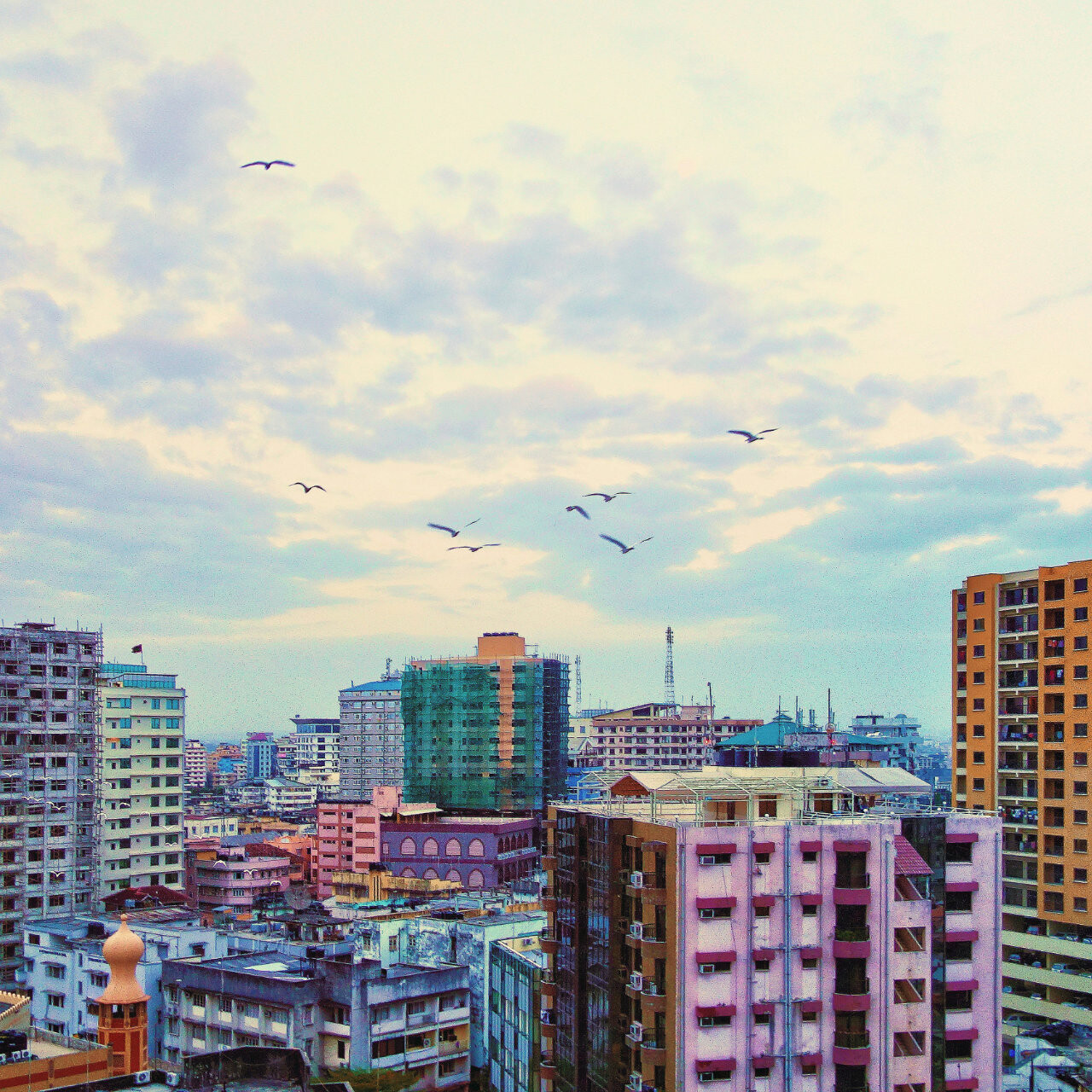 Dar es Salaam city in Tanzania at dawn