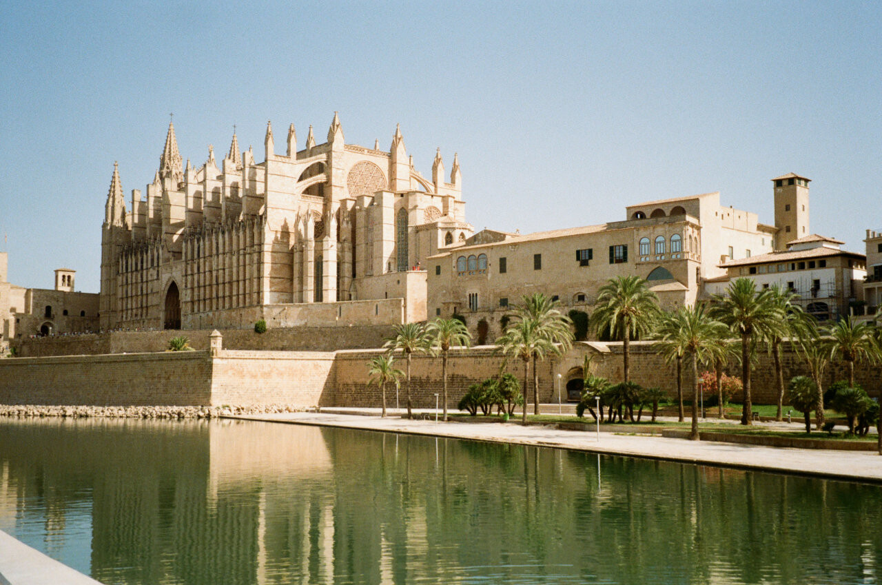 Grand cathedral, a masterpiece of Gothic architecture - Palma de Mallorca, Spain