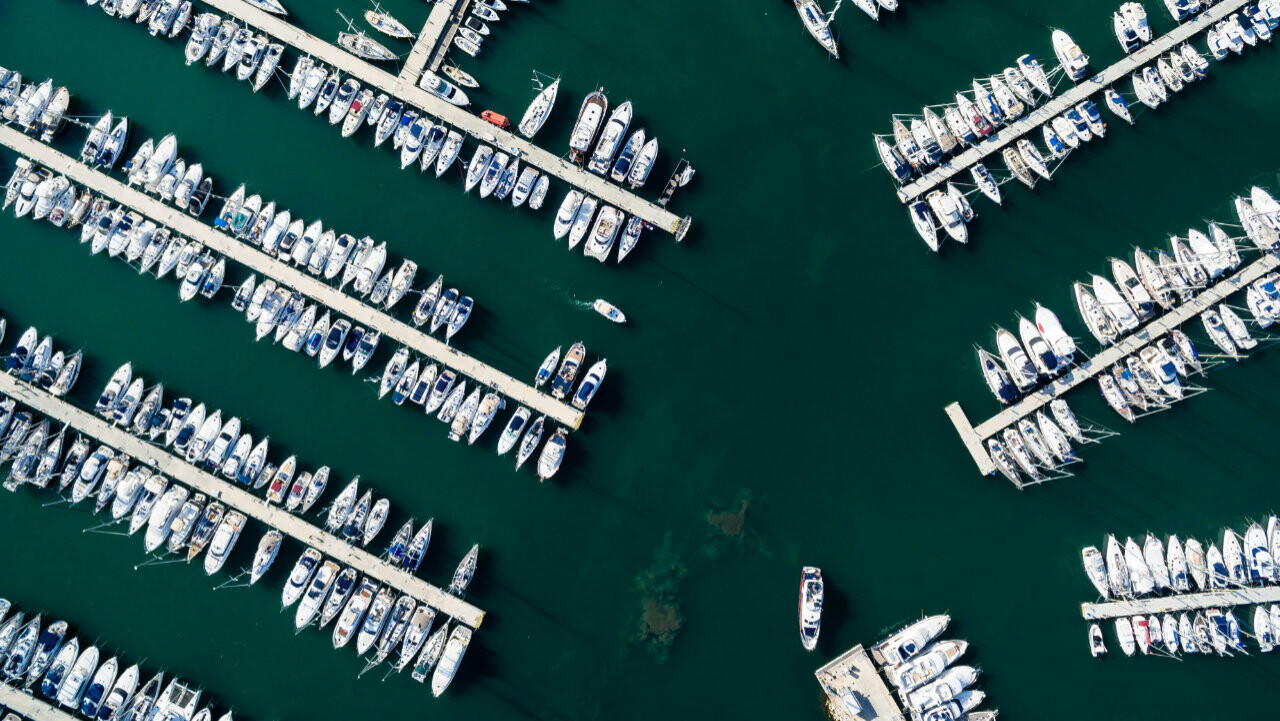 Marina in Denia, Spain