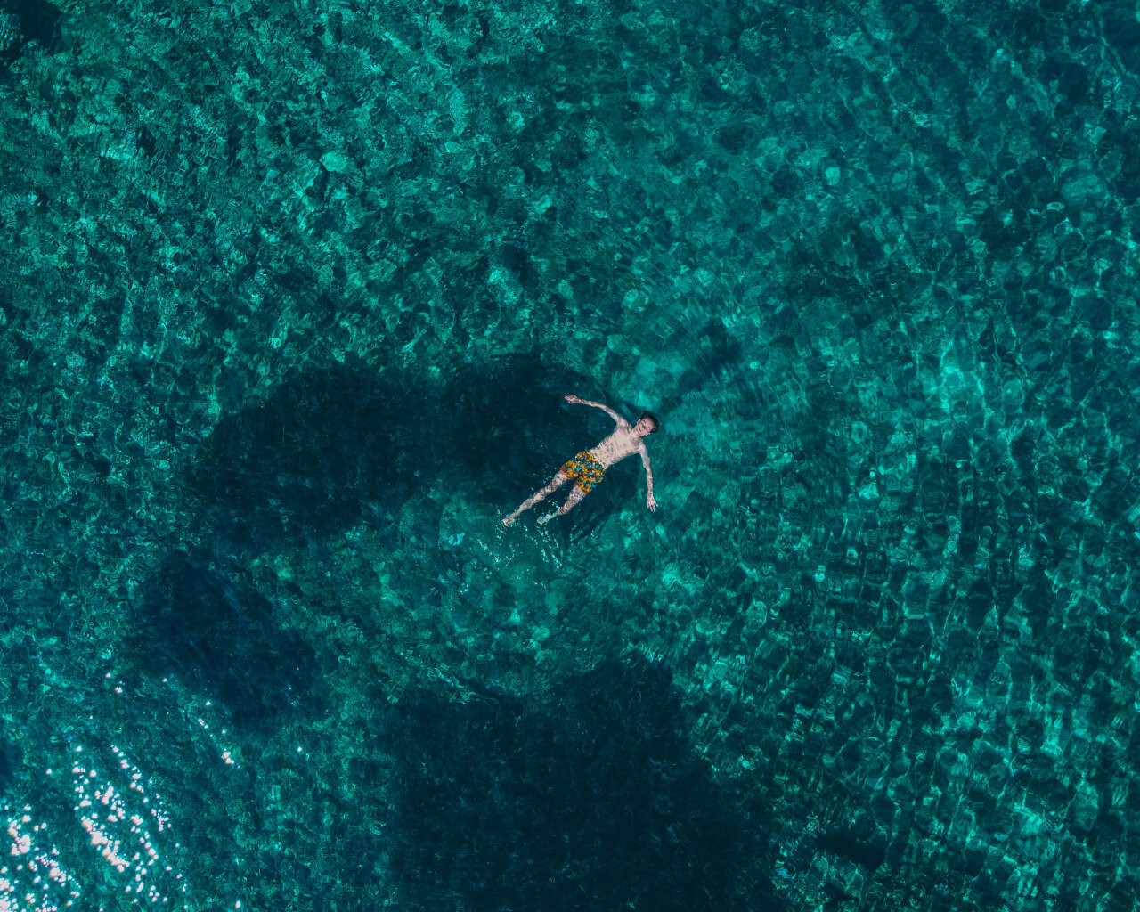 Swimming in Vis, Croatia