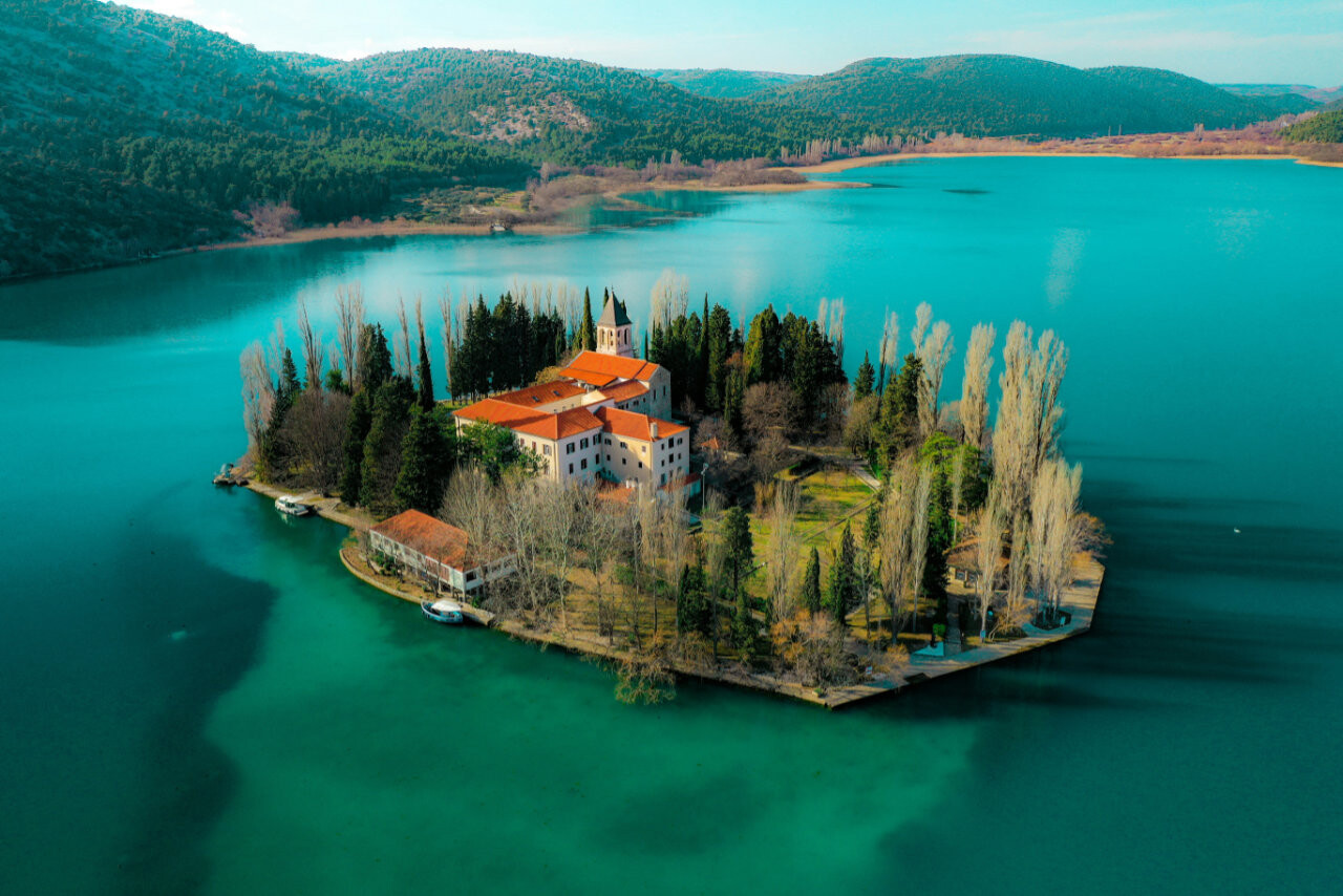 Island Visovac, National park Krka, Croatia