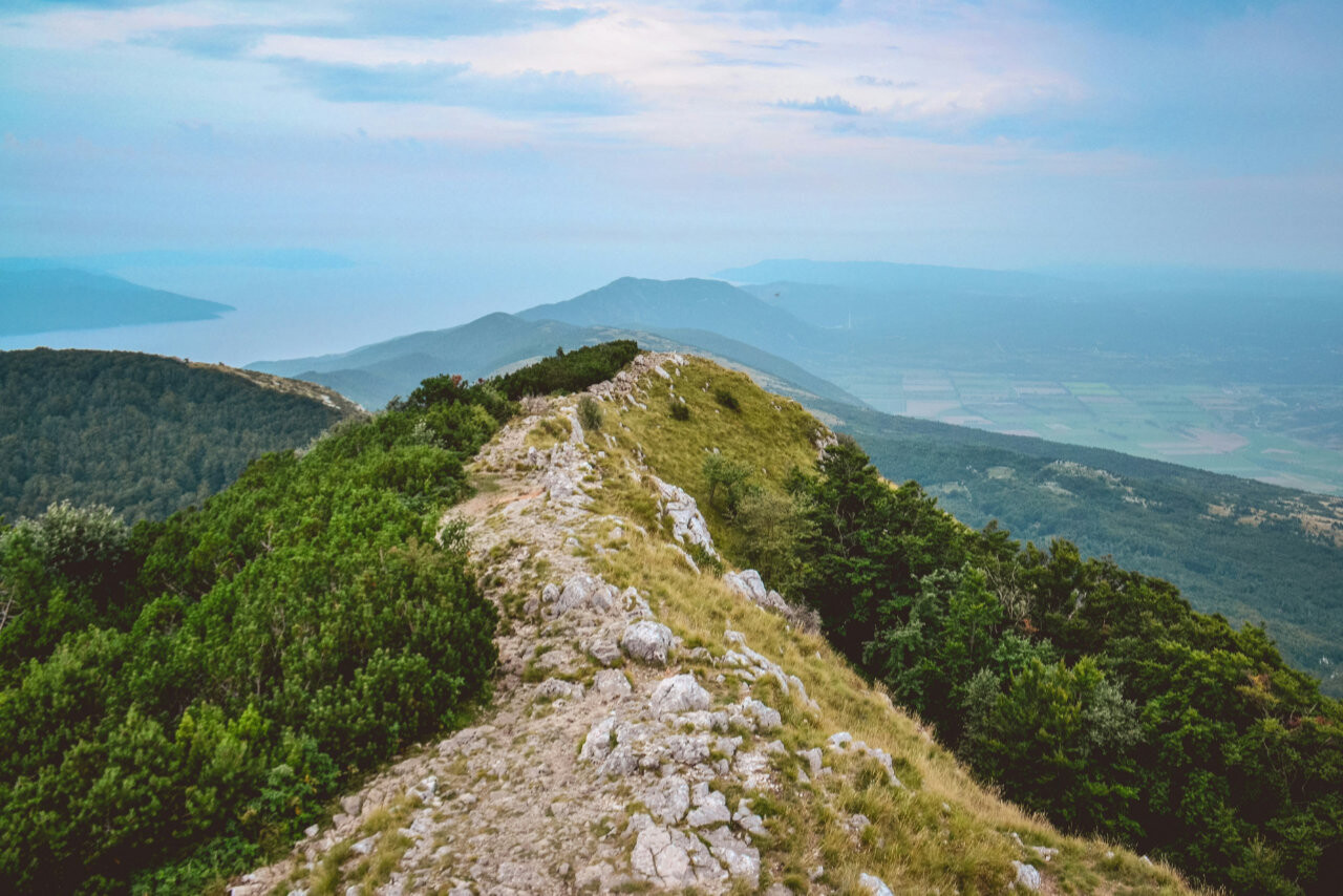 Vojak is the highest peak of Učka and the Istrian peninsula