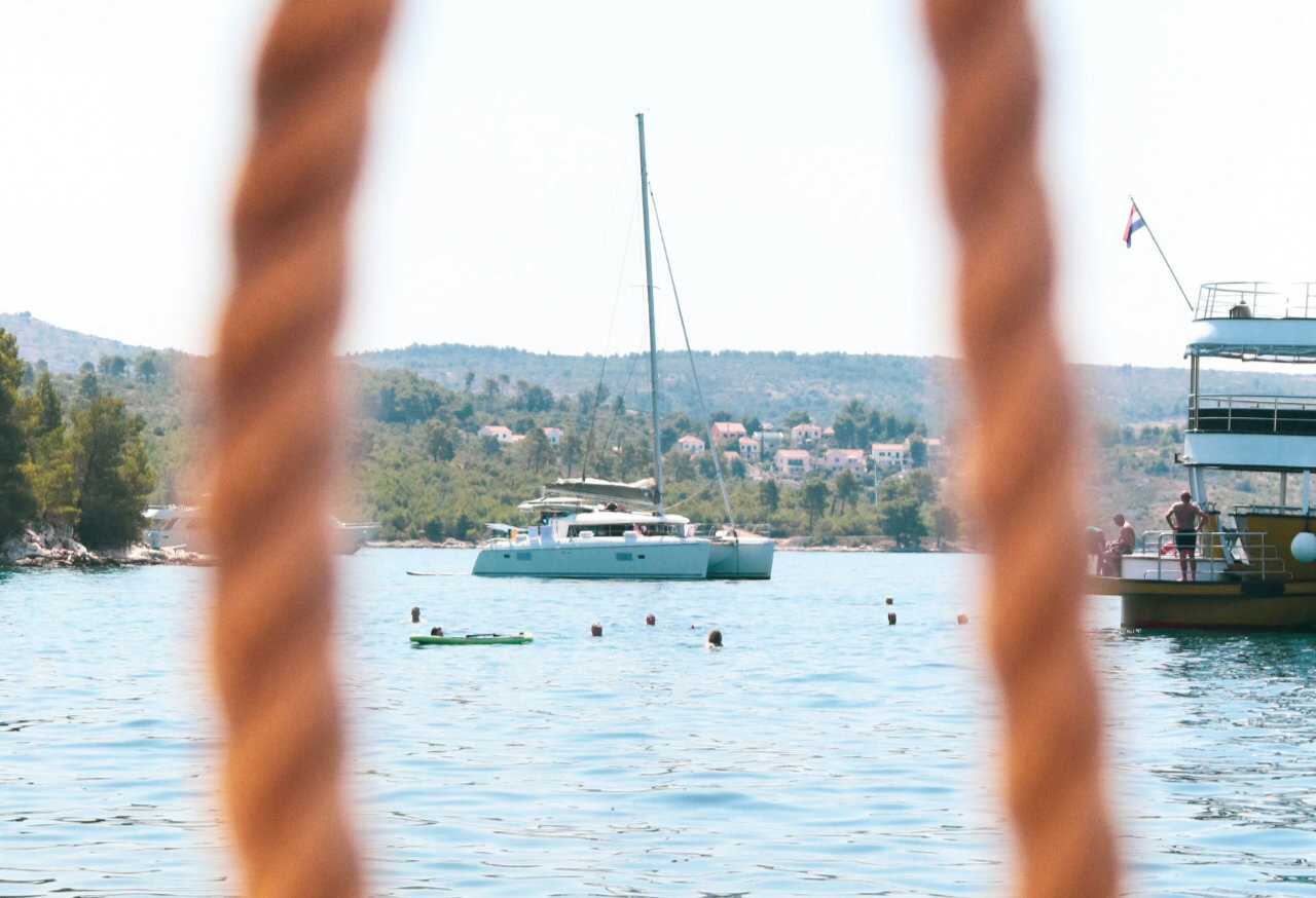 Catamaran in Kaštela, Croatia