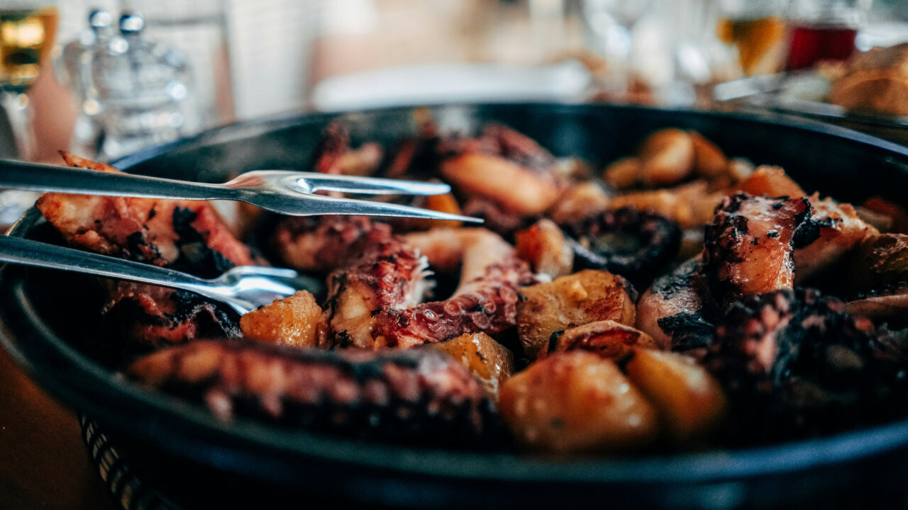 Traditional dish in Podstrana, Croatia