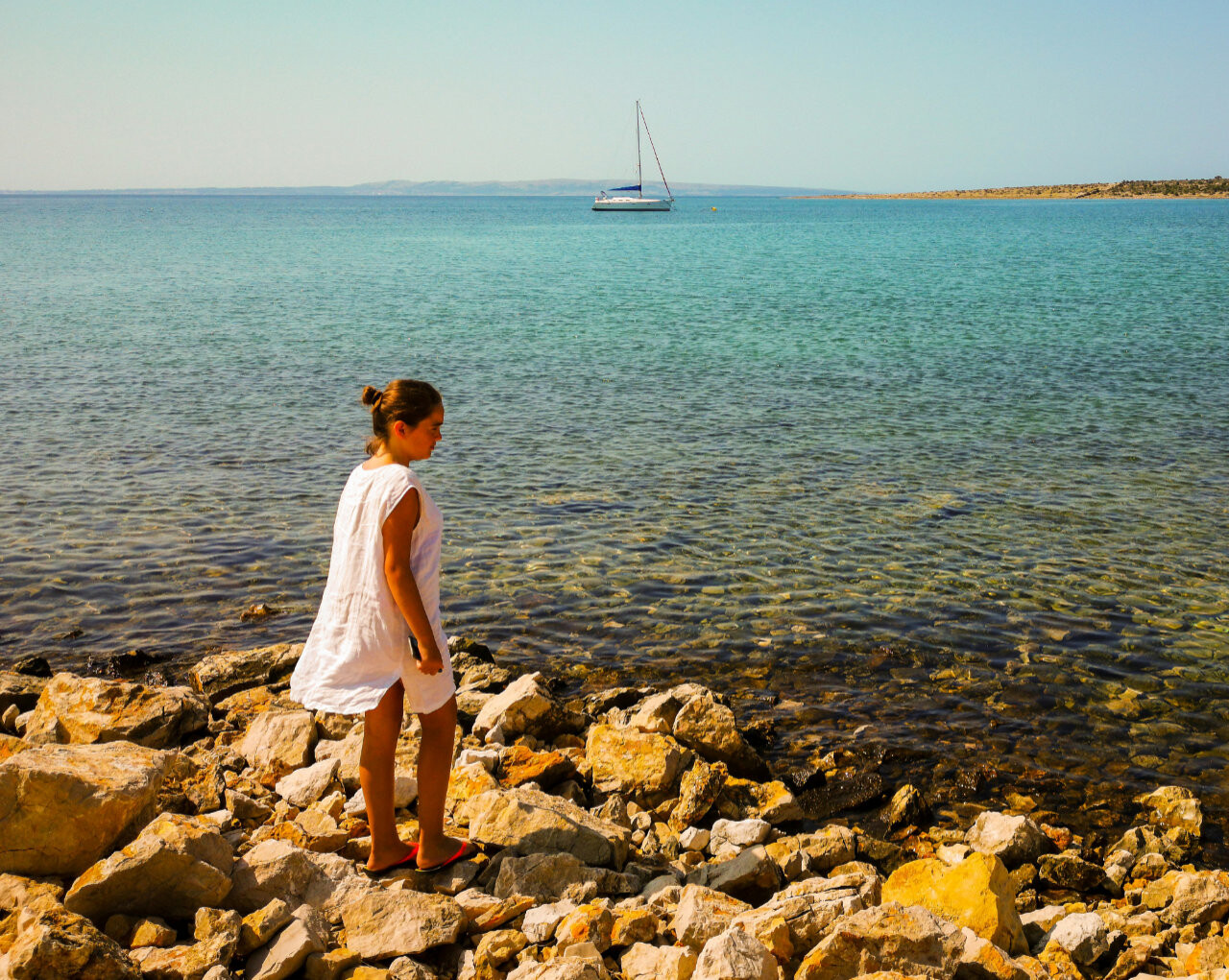 Beach in Pag, Croatia