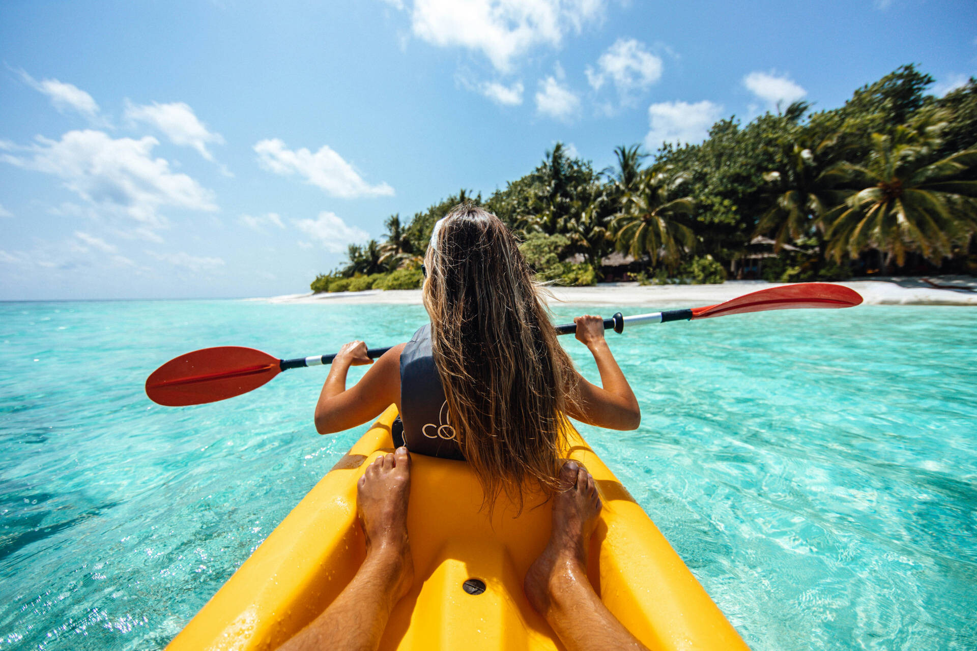 Kayaking in North Malé Atoll, Maldives