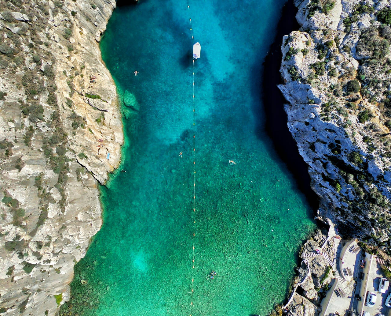 Swimming in Gozo, Malta