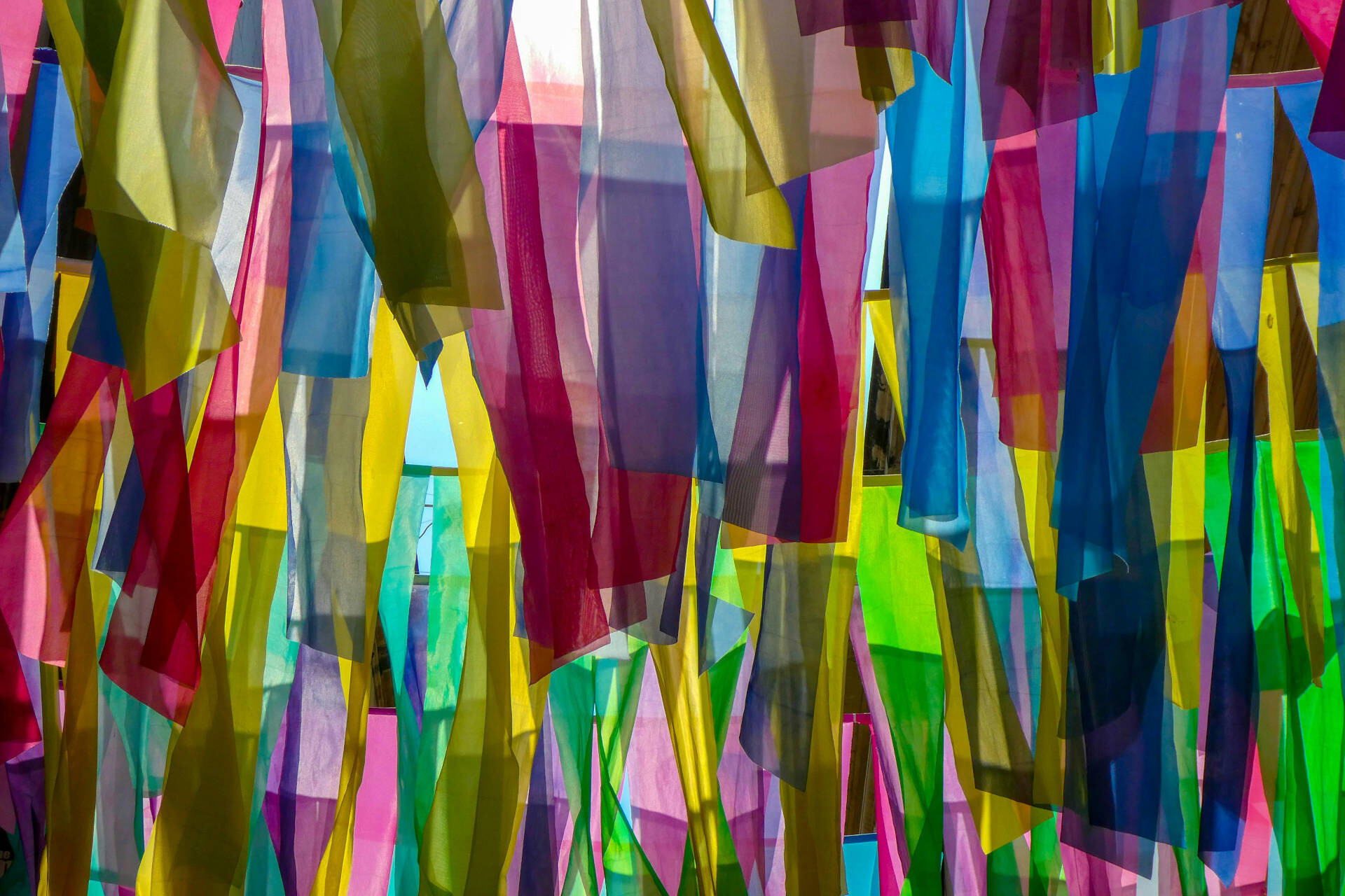 Festival ribbons in Valletta, Malta