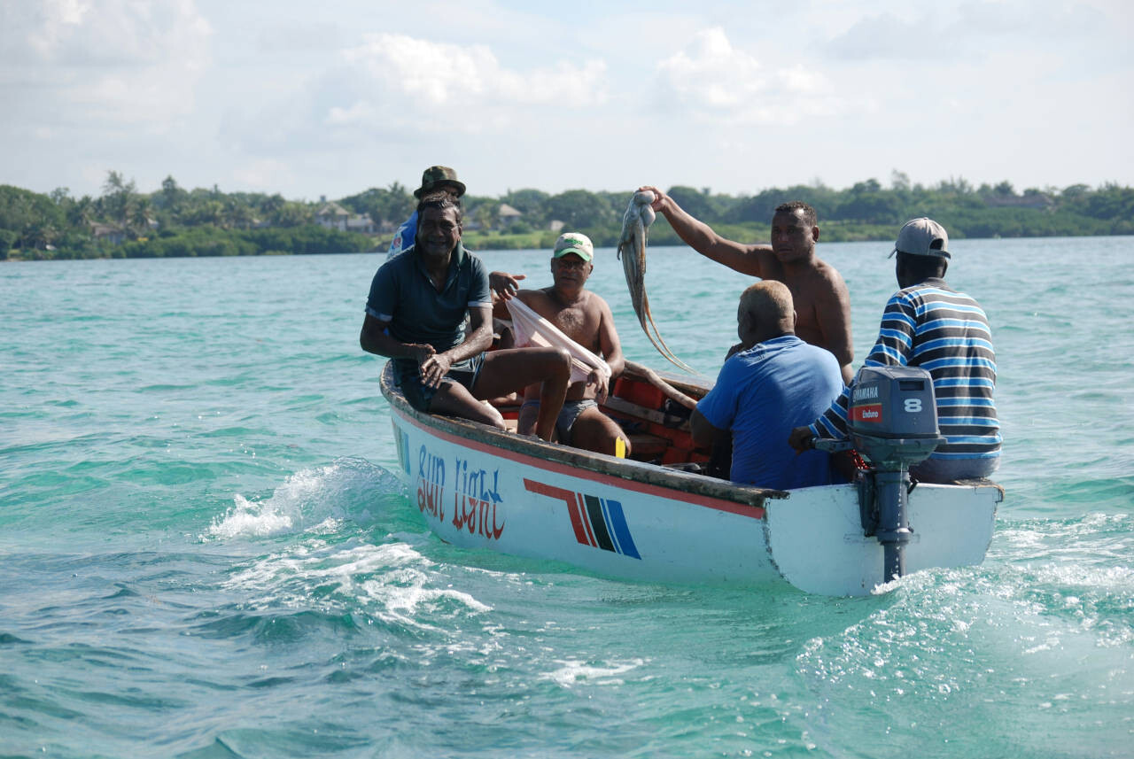 Fisherman in Mauritius