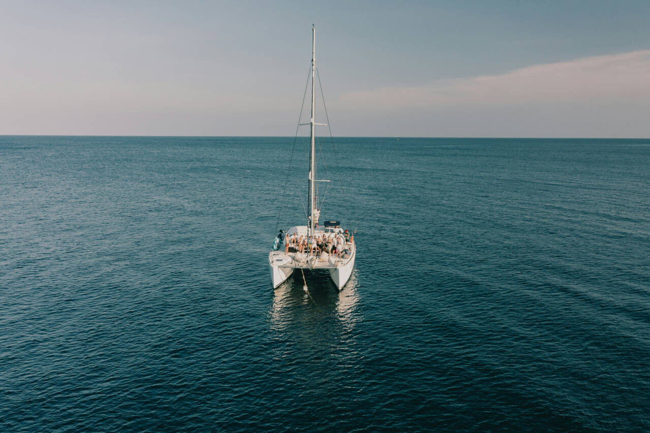 Catamaran sailing in Phi Phi Islands, Mueang Krabi District, Krabi, Thailand