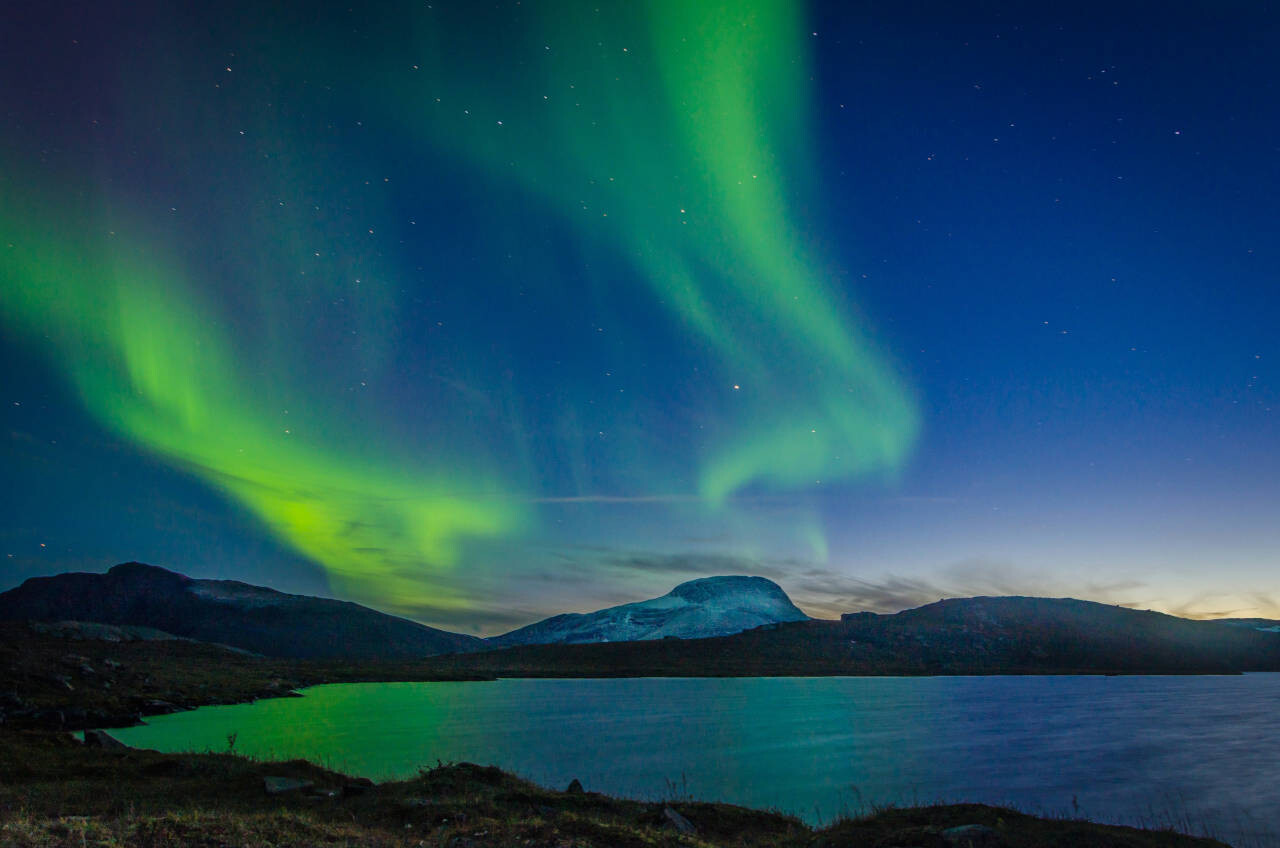 Northern lights in Abisko National Park, Sweden