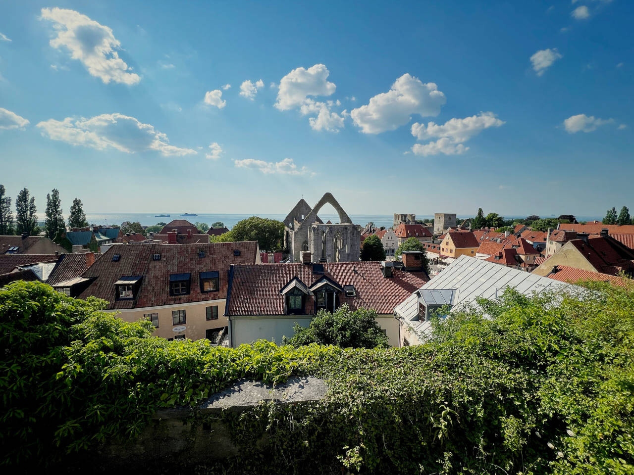 The old town of Visby on the island of Gotland, Sweden.